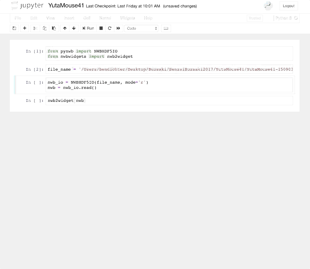 NWB Widgets Demo
